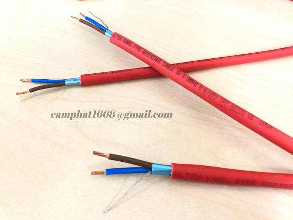 Cáp chống cháy chống nhiễu 2 x 1.5 + E